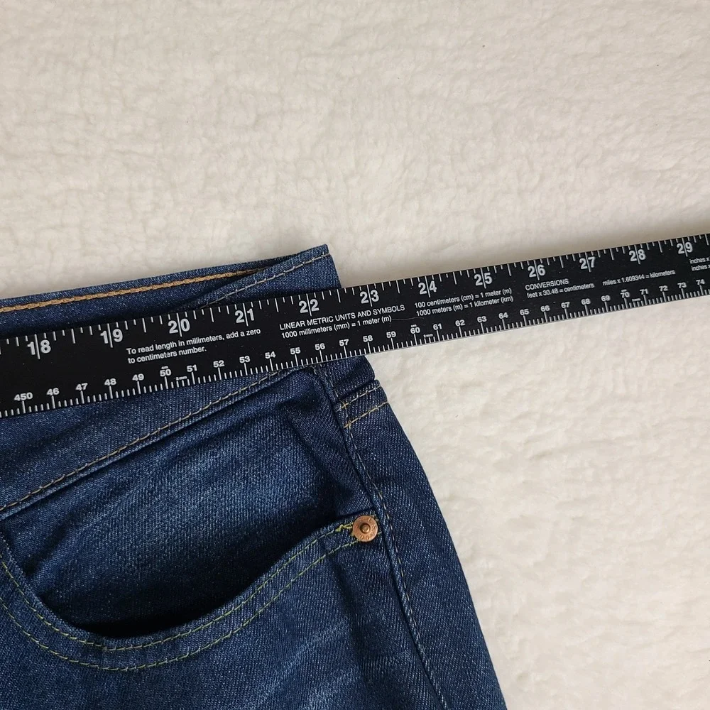 Levi's 541 Jeans Mens 44x32‎ Blue Athletic Taper Fit Dark Wash Denim